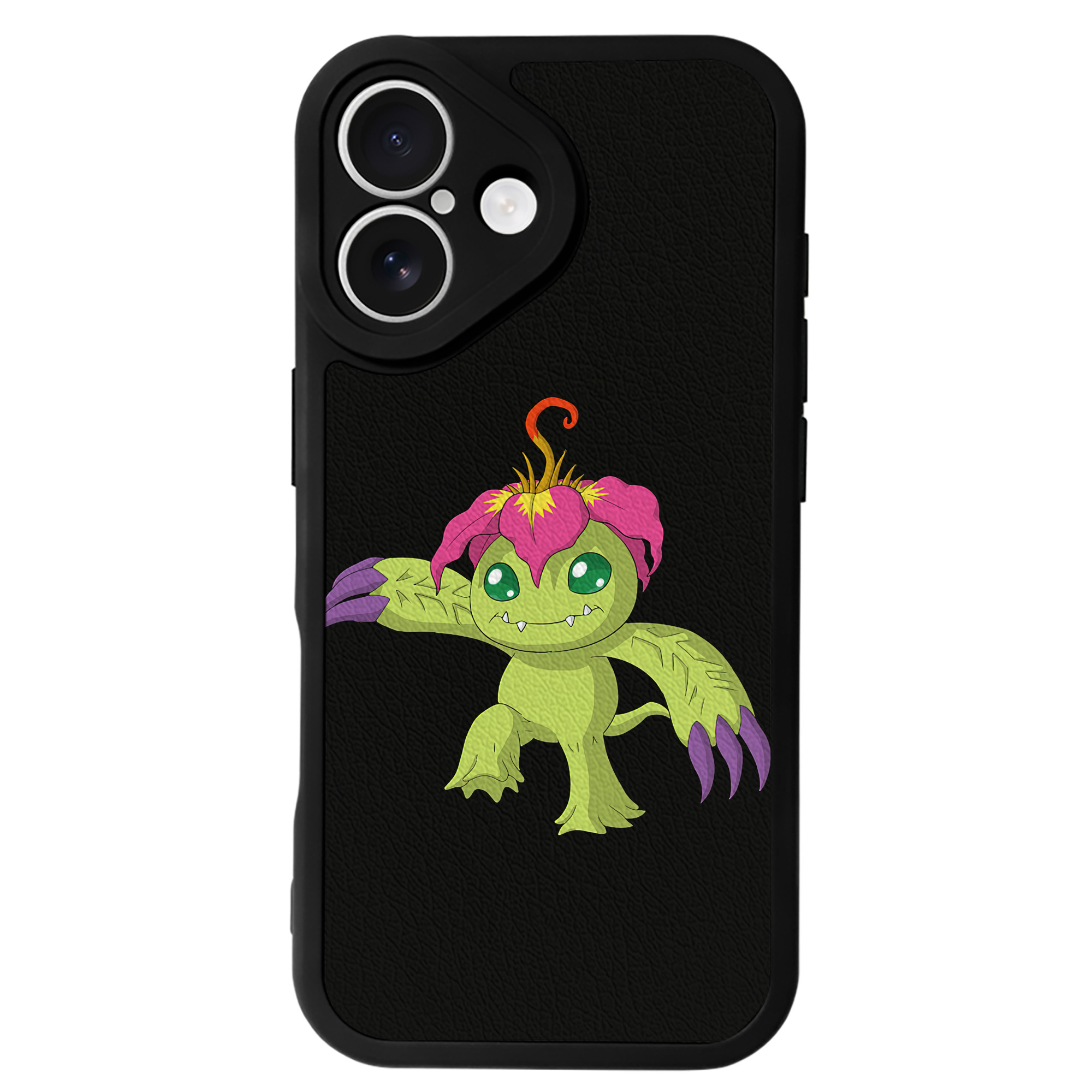 （画像用） Digimon デジタルモンスター/デジモン 【iPhone 16シリーズ対応】シリコンスマホケース（レザー調） 材質：シリコン